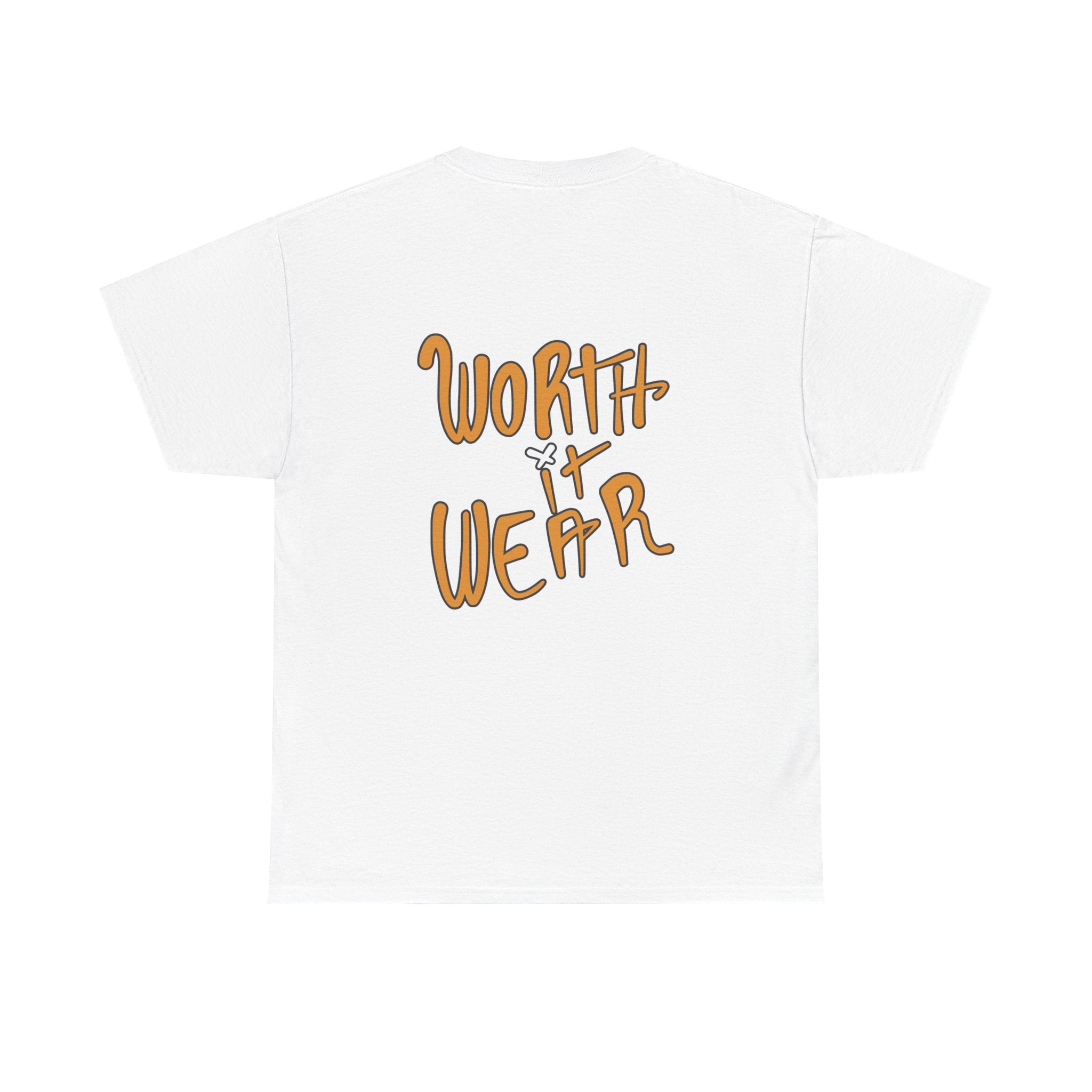 Worth the Fight T-Shirt — Motivational Graphic Tee with Colorful Skull Art